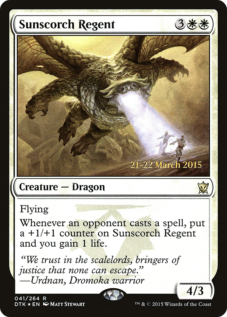 Sunscorch Regent (041) (Prerelease) - Foil