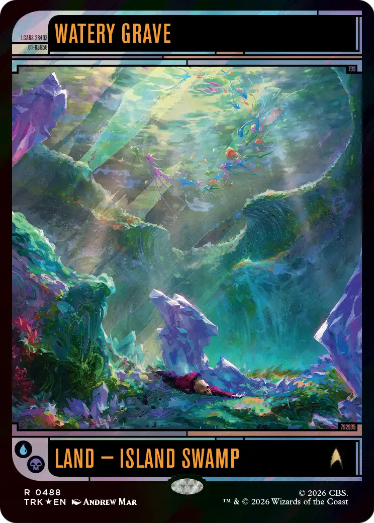Watery Grave (0488) (Showcase) (TRK) - Surge Foil