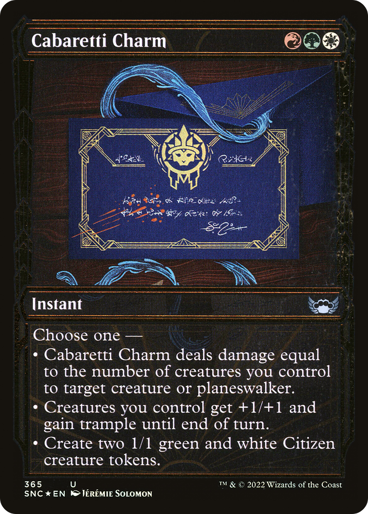 Cabaretti Charm (365) (Showcase) - Gilded Foil