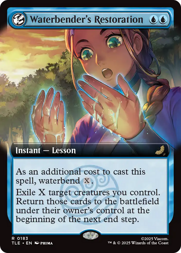 Waterbender's Restoration (0183) (Extended Art) - Foil tle