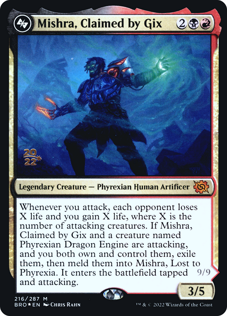 Mishra, Claimed by Gix // Mishra, Lost to Phyrexia (216) (Prerelease) - Foil
