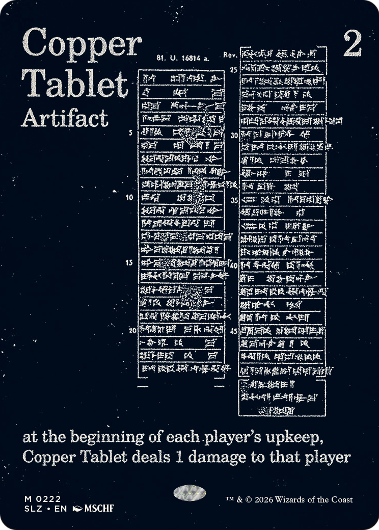 Copper Tablet (0222) (Showcase) (SLZ)