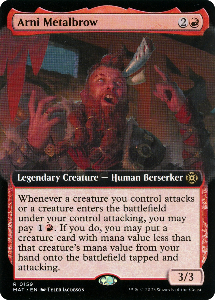 Arni Metalbrow (0159) (Extended Art) - Foil