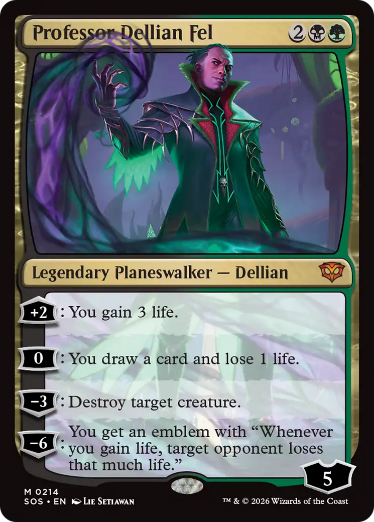 Professor Dellian Fel (0214) (SOS) - Foil
