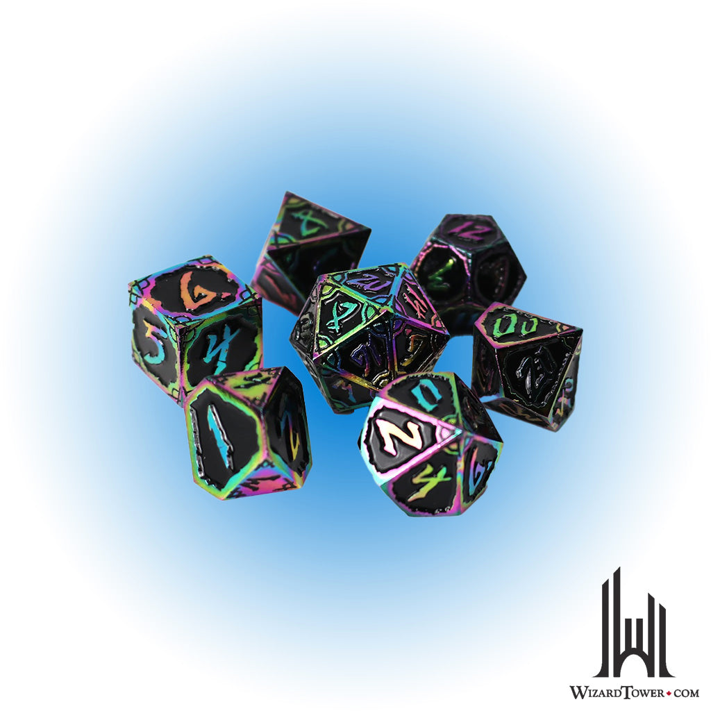 Dice Set - Metal Dark Nexus Hexbreaker 7ct