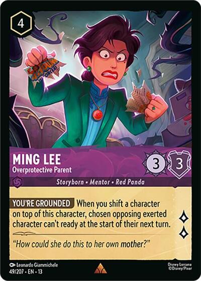 Ming Lee, Overprotective Parent