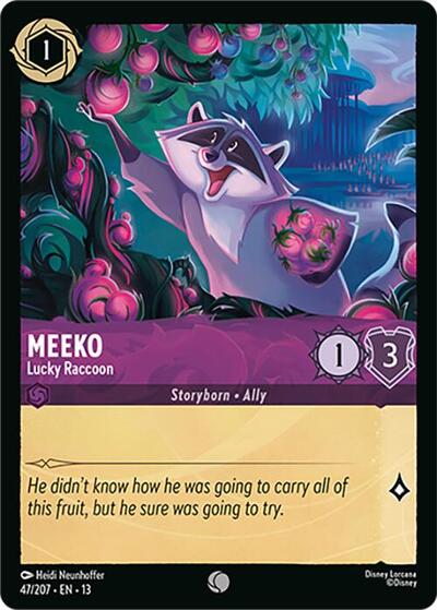 Meeko, Lucky Raccoon