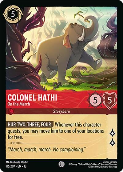 Colonel Hathi, On the March