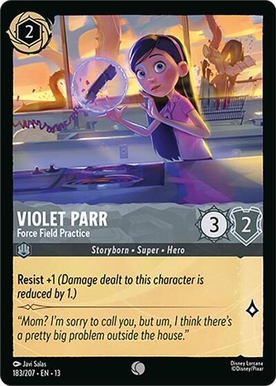 Violet Parr, Force Field Practice