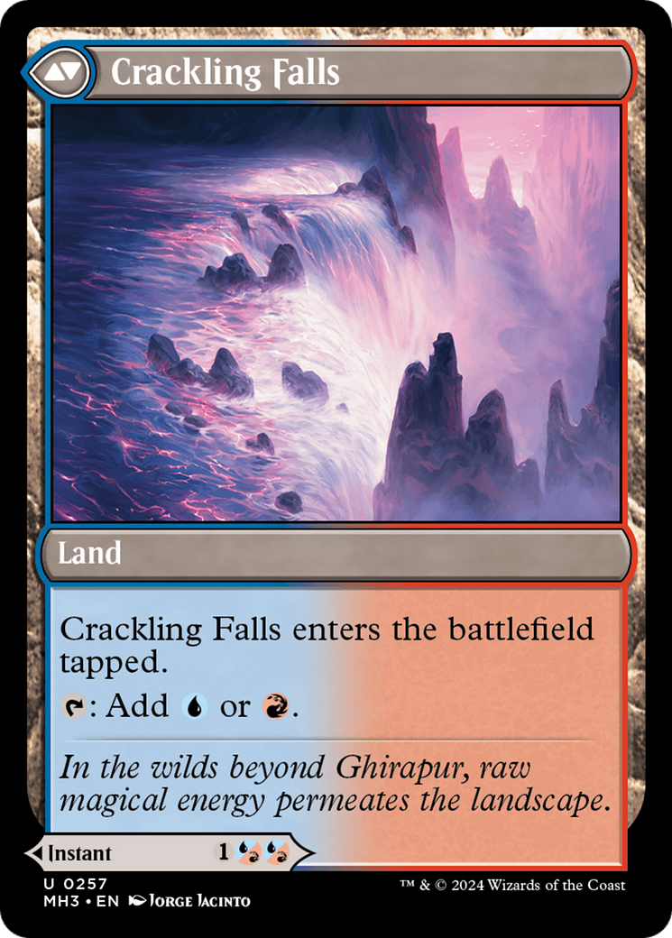 Rush of Inspiration // Crackling Falls (MH3) - Foil