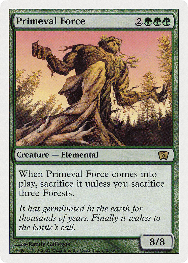 Primeval Force (8th Edition) (Oversized) (Box Topper Promo) (O8TH)