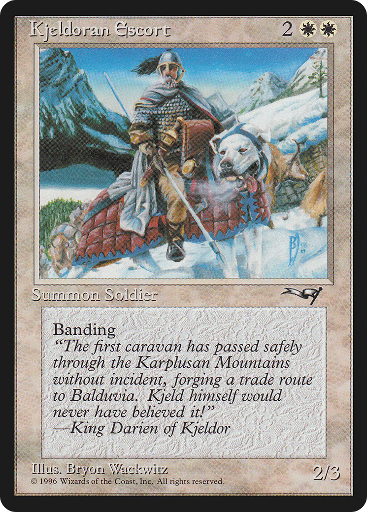 Kjeldoran Escort (Red Blanket)