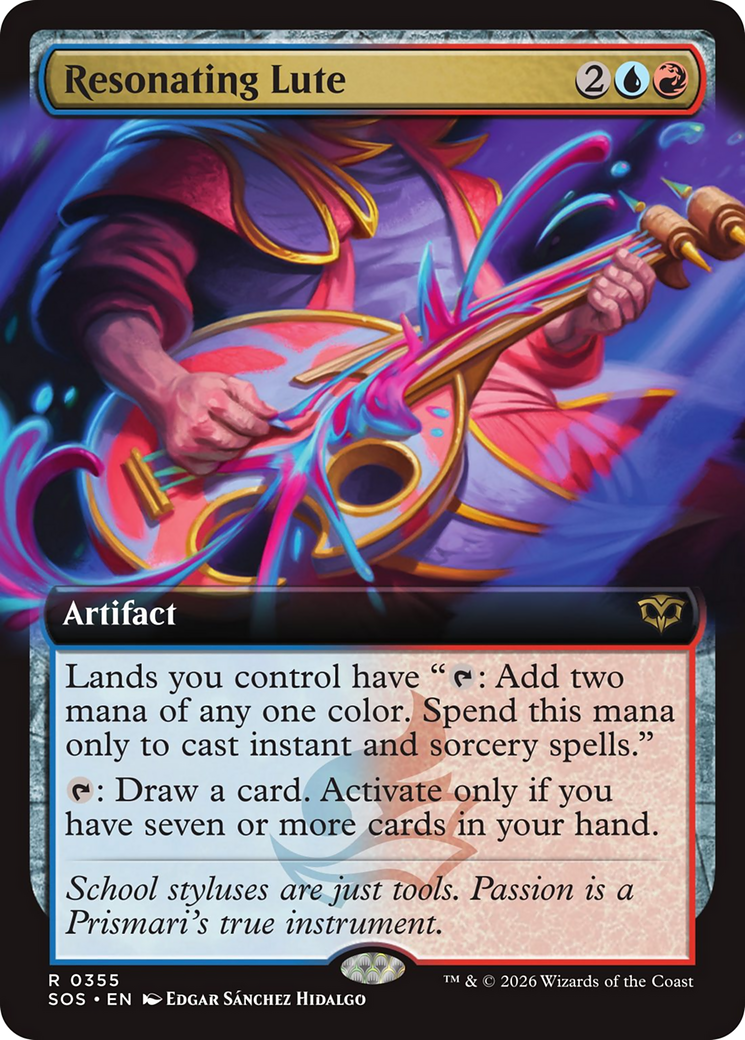 Resonating Lute (0355) (Extended Art) (SOS) - Foil