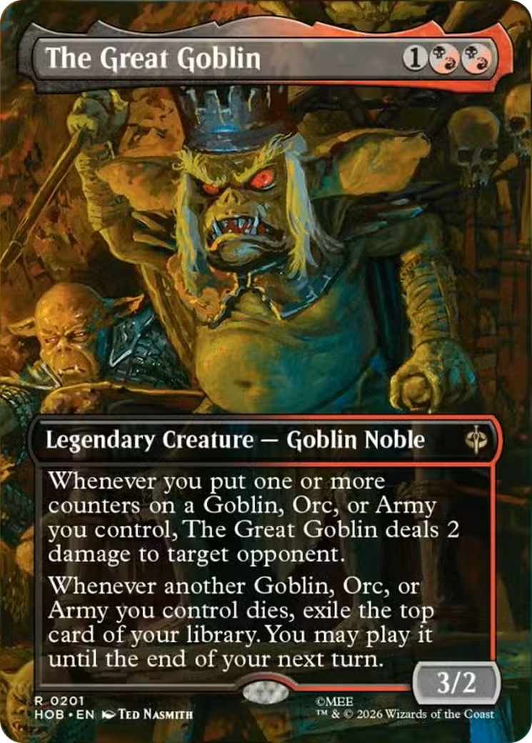 The Great Goblin (0201) (Borderless) (HOB) - Foil