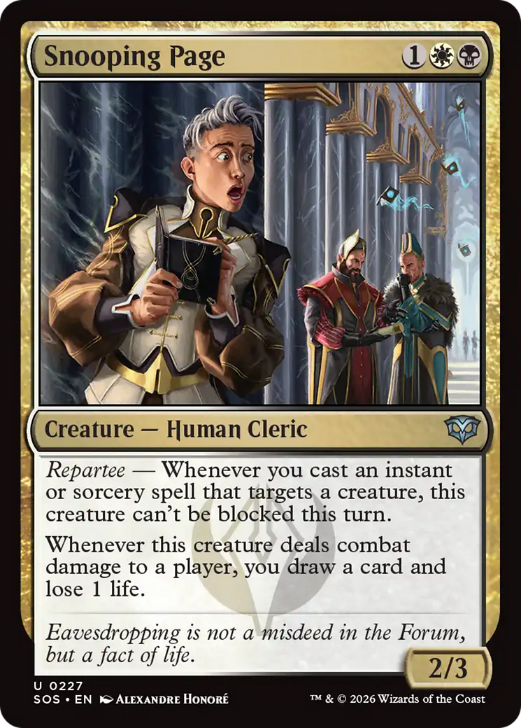 Snooping Page (SOS) - Foil