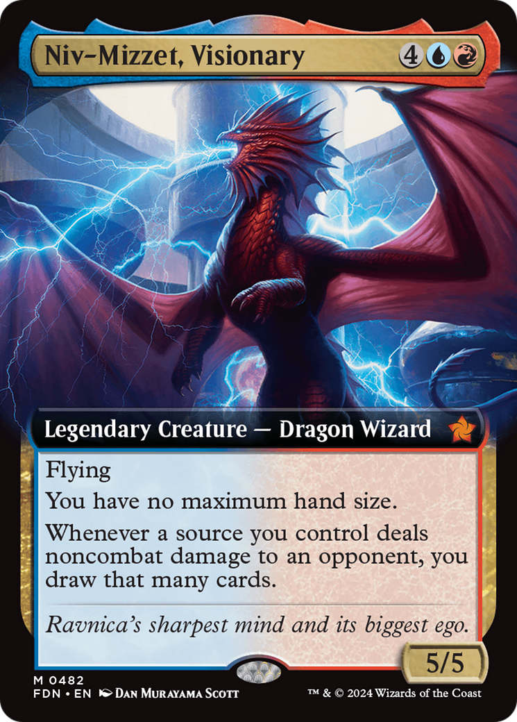 Niv-Mizzet, Visionary (0482) (Extended Art) - Foil