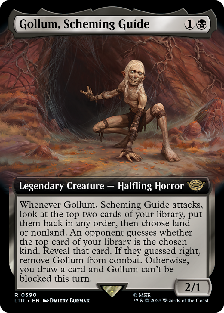 Gollum, Scheming Guide (0390) (Extended Art)