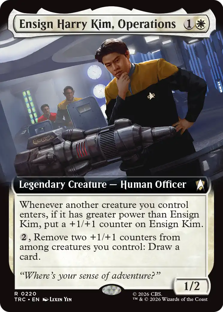 Ensign Harry Kim, Operations (0220) (Extended Art) (TRC)