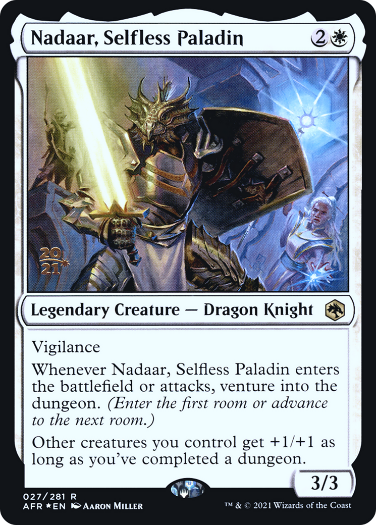 Nadaar, Selfless Paladin (027) (Prerelease) - Foil