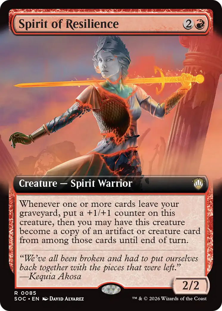 Spirit of Resilience (0085) (Extended Art) (SOC)