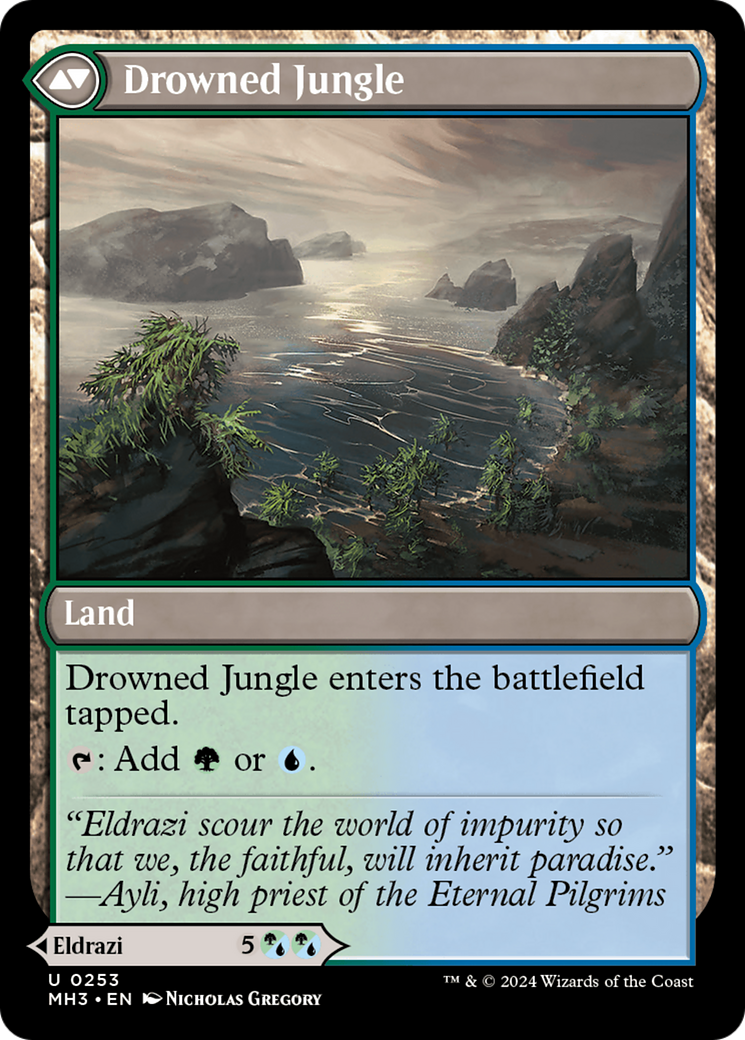 Drowner of Truth // Drowned Jungle (MH3) - Foil