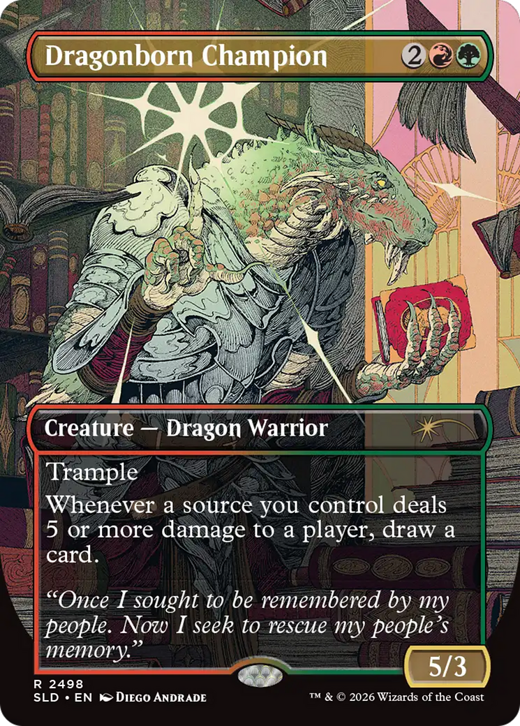Dragonborn Champion (2498) (Borderless) (SLD)