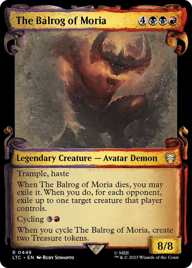 The Balrog of Moria (0449) (Showcase) - Silver Foil