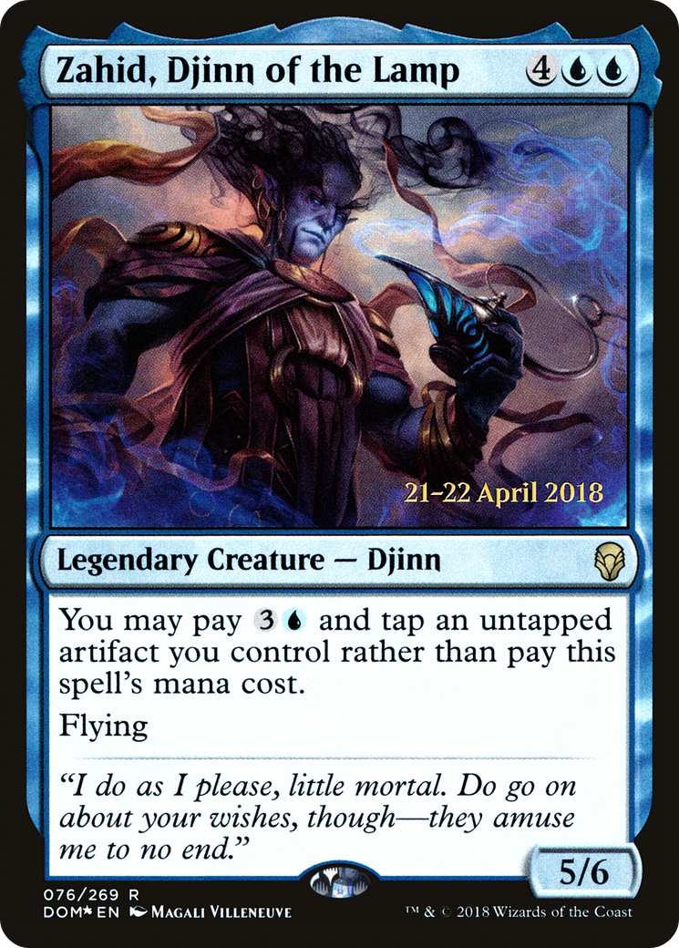 Zahid, Djinn of the Lamp (076) (Prerelease) - Foil