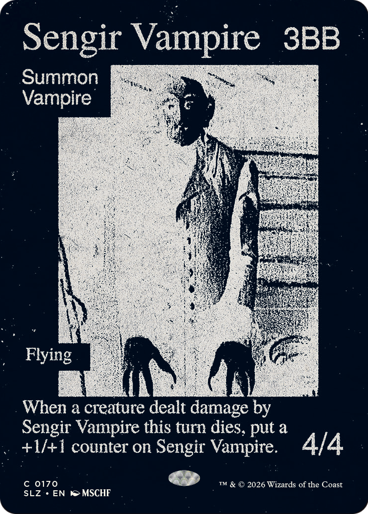 Sengir Vampire (0170) (Showcase) (SLZ)