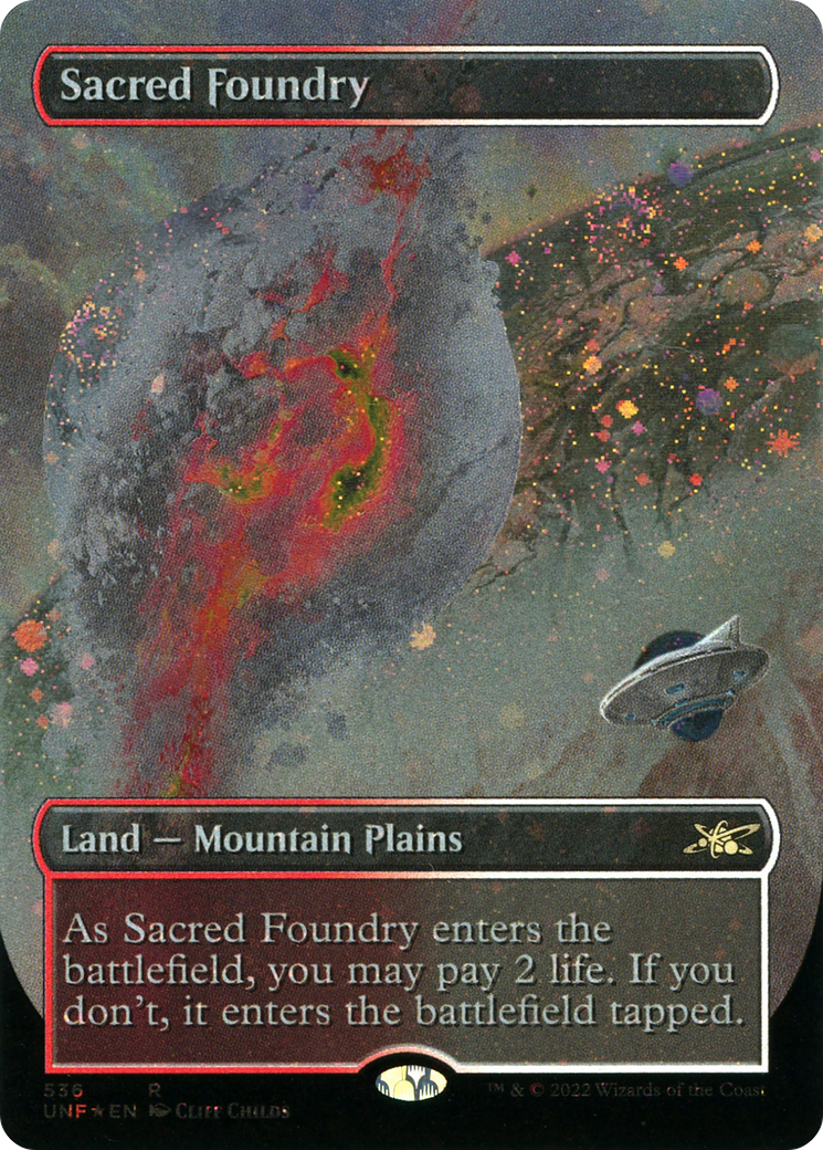 Sacred Foundry (536) (Borderless) - Galaxy Foil