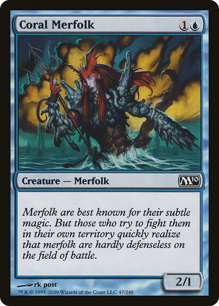 Coral Merfolk - Foil