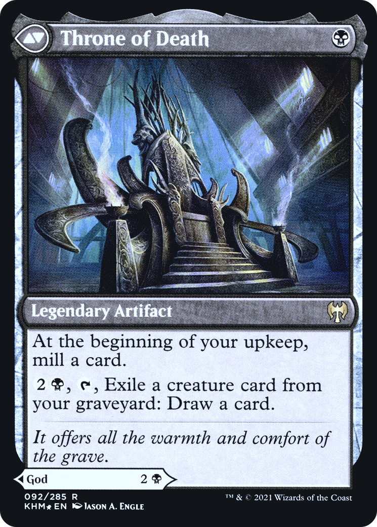 Egon, God of Death // Throne of Death (092) (Prerelease) (PKHM) - Foil