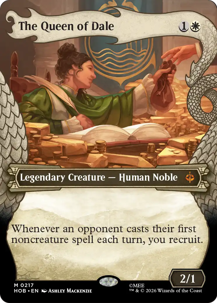 The Queen of Dale (0217) (Borderless) (Dragon Hoard Frame) (HOB)