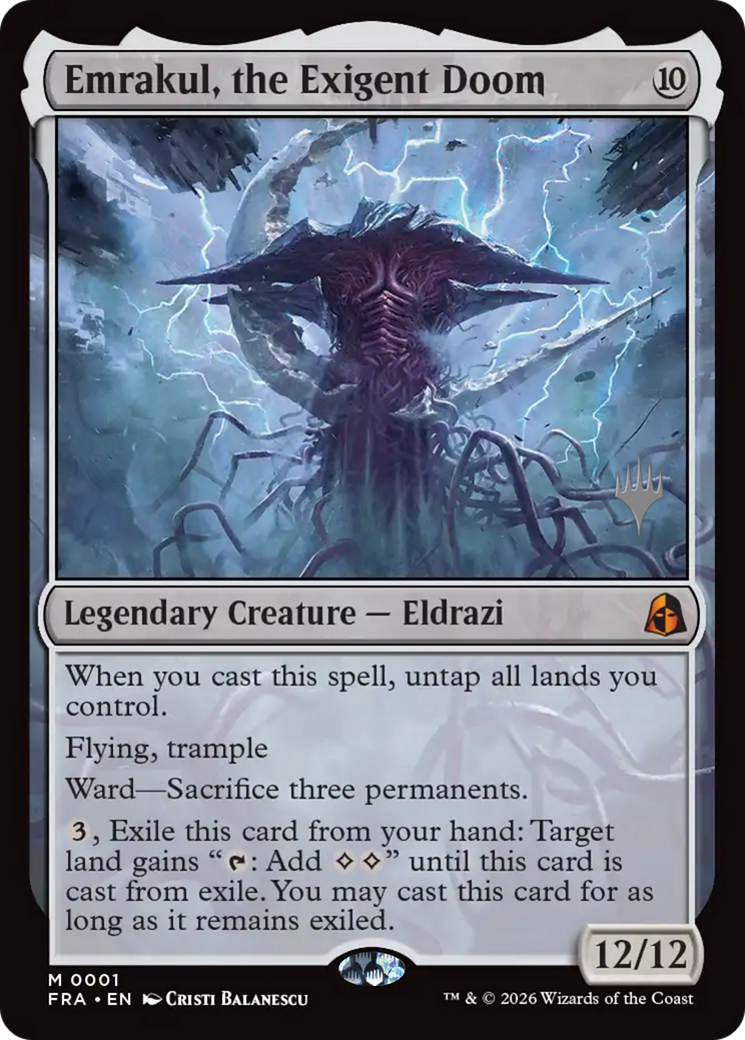 Emrakul, the Exigent Doom (0001) (Promo Pack) (PFRA)