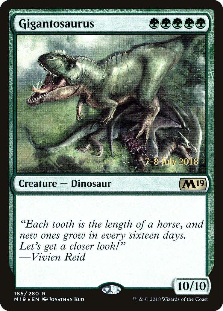 Gigantosaurus (185) (Prerelease) - Foil