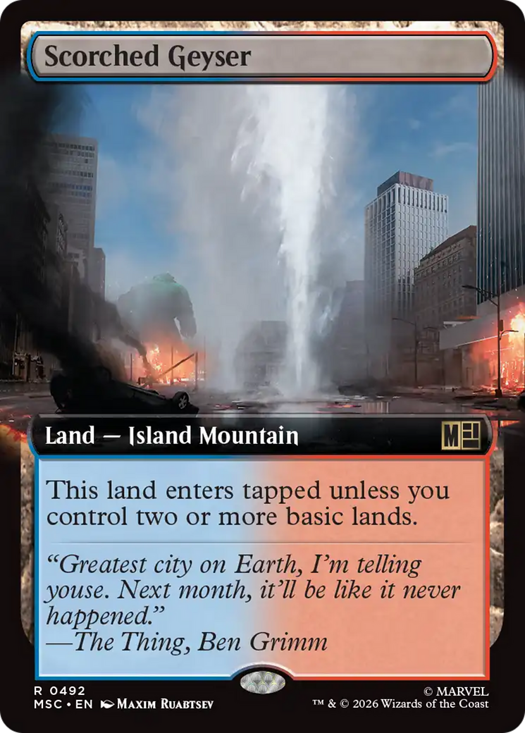 Scorched Geyser (0492) (Extended Art) (MSC)