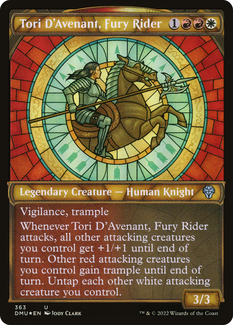 Tori D'Avenant, Fury Rider (363) (Showcase) - Textured Foil