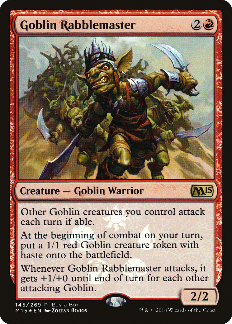 Goblin Rabblemaster (145) (Buy-a-Box) - Foil