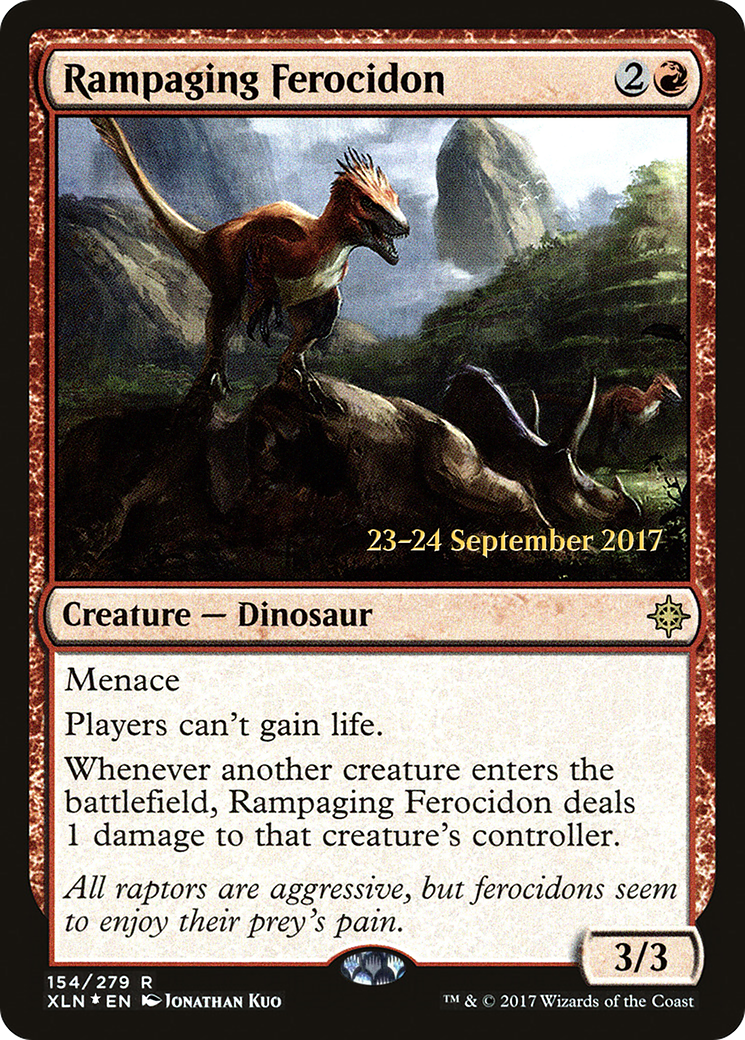 Rampaging Ferocidon (154) (Prerelease) - Foil