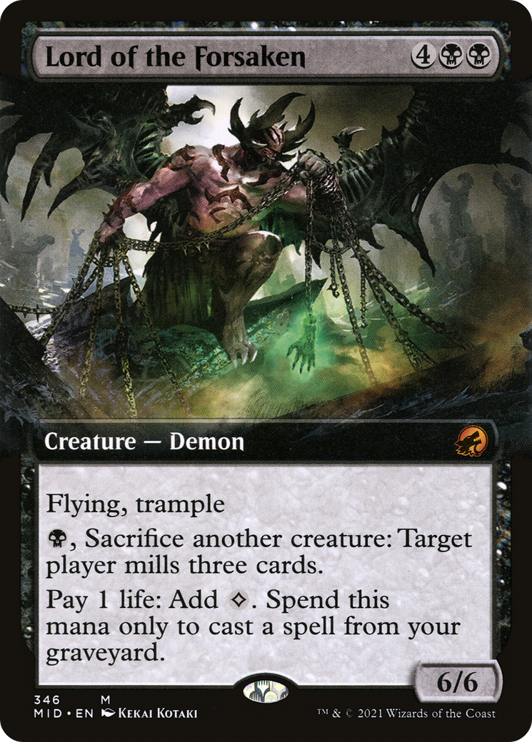 Lord of the Forsaken (346) (Extended Art) - Foil