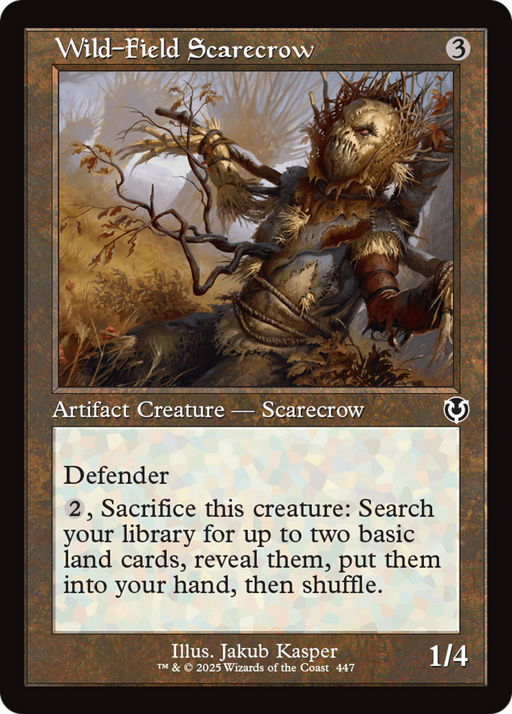 Wild-Field Scarecrow (0447) (Retro Frame)
