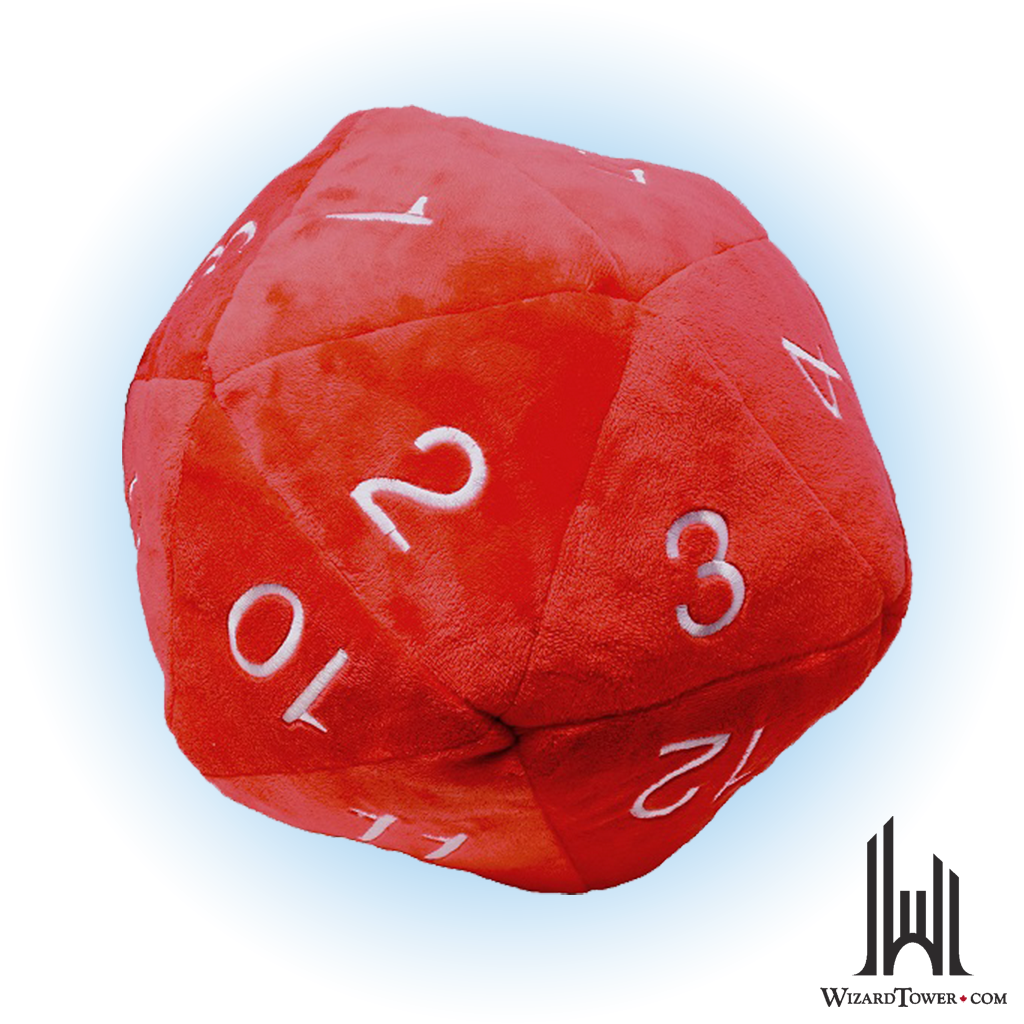 Individual Dice - Plush Red / White d10