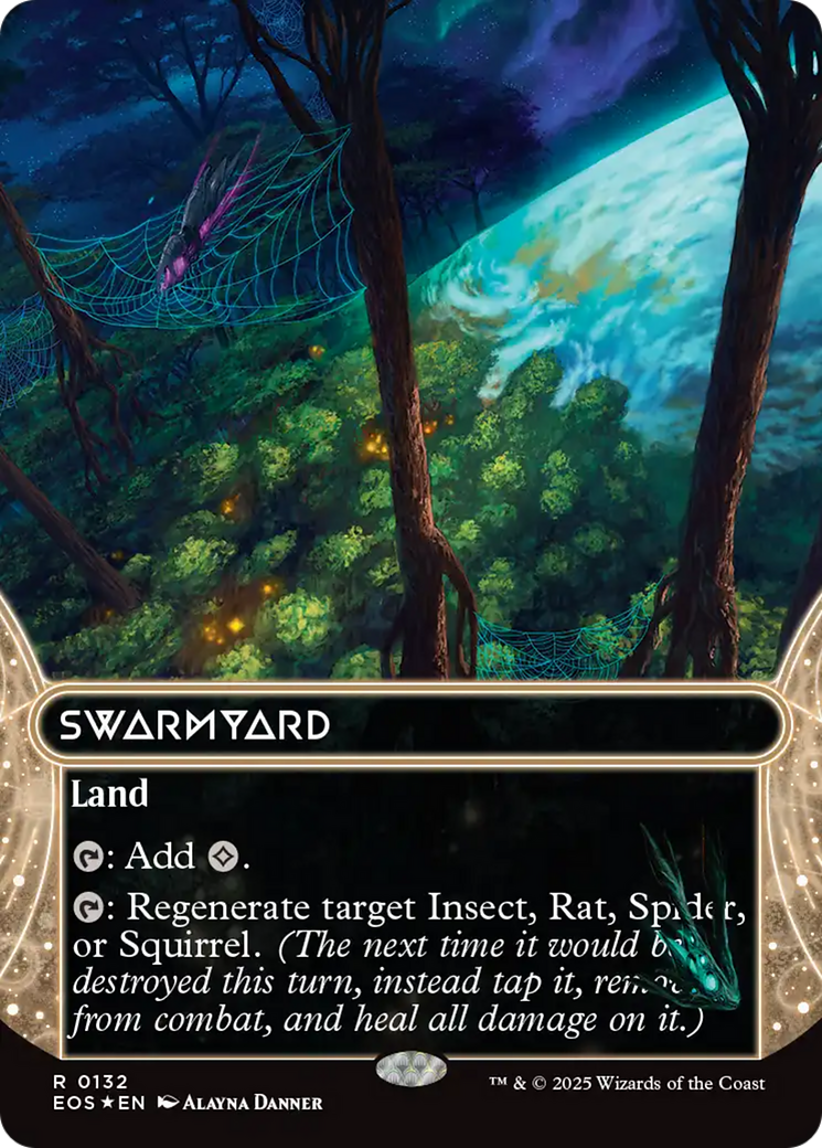 Swarmyard (0132) (Borderless) - Galaxy Foil