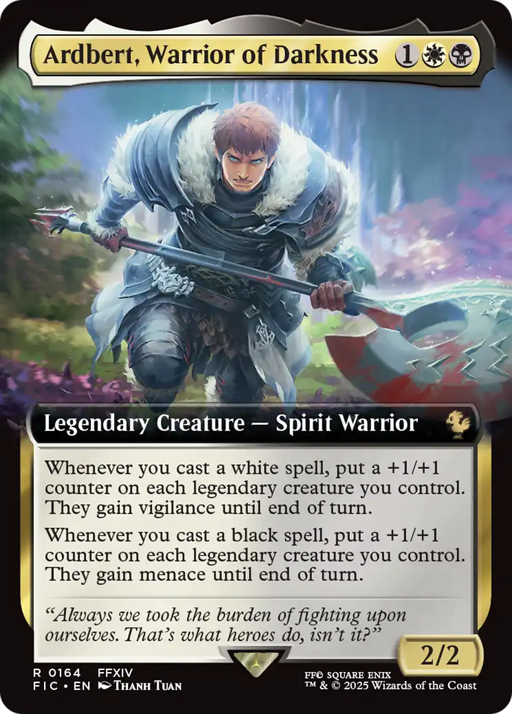 Ardbert, Warrior of Darkness (0164) (Extended Art) - Foil