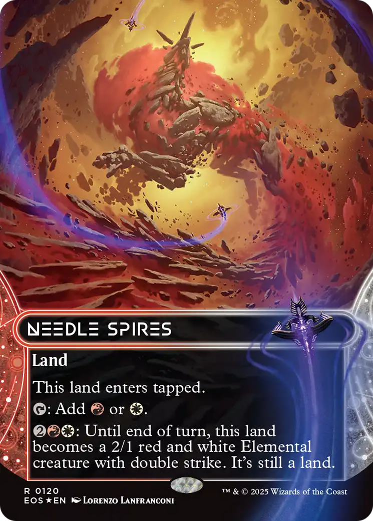Needle Spires (0120) (Borderless) - Galaxy Foil