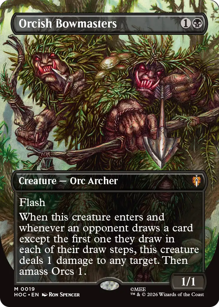 Orcish Bowmasters (0019) (Borderless) (HOC) - Foil