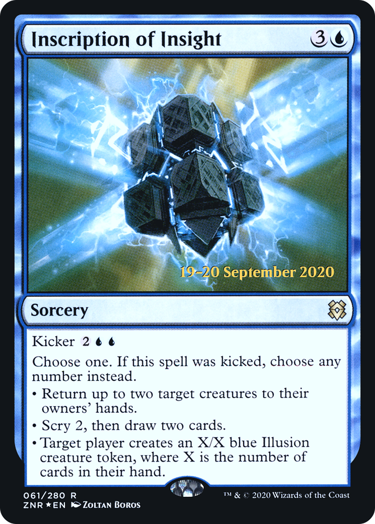 Inscription of Insight (061) (Prerelease) - Foil