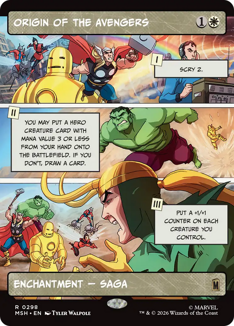 Origin of the Avengers (0298) (Borderless) (MSH) - Foil