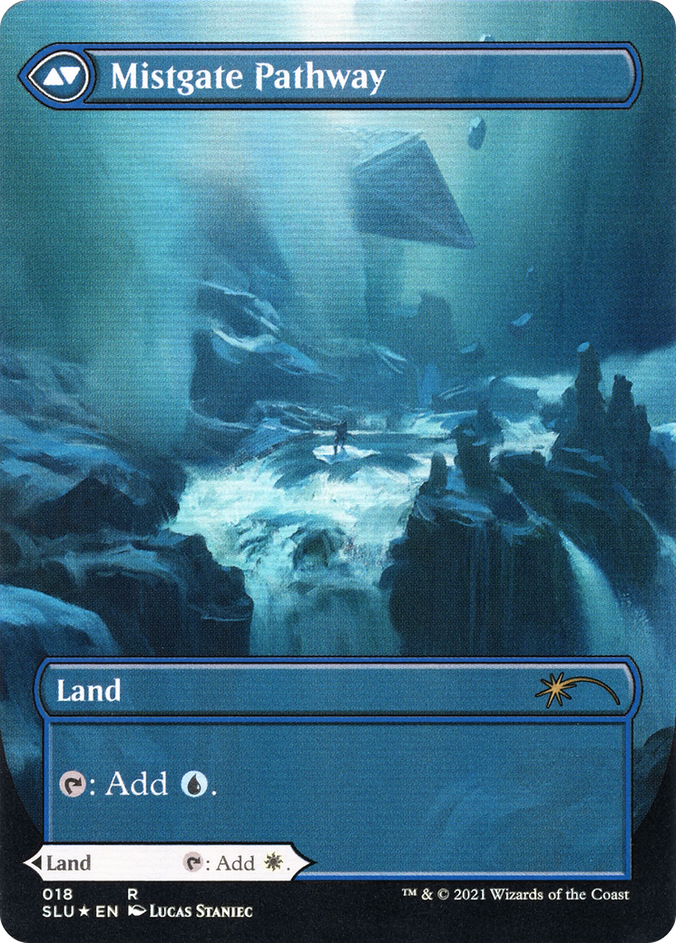 Hengegate Pathway // Mistgate Pathway (018) (Borderless) (SLU) - Foil