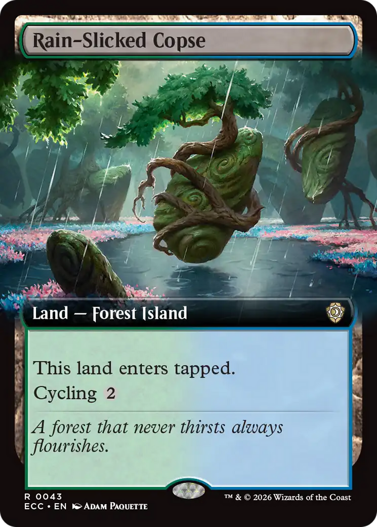Rain-Slicked Copse (0043) (Extended Art) (ECC)